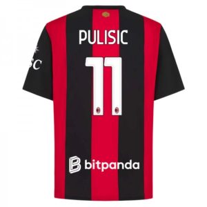 Futbalový Dres AC Milan Domáci 2026/27 Christian Pulisic 11 Pánsky Krátky Rukáv