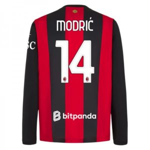 Futbalový Dres AC Milan Domáci 2026/27 Luka Modrić 14 Pánsky Dlhý Rukáv