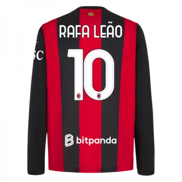 Futbalový Dres AC Milan Domáci 2026/27 Rafa Leão 10 Pánsky Dlhý Rukáv 1 Futbalový Dres AC Milan Domáci 2026/27 Rafa Leão 10 Pánsky Dlhý Rukáv
