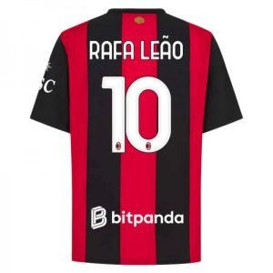 Futbalový Dres AC Milan Domáci 2026/27 Rafa Leão 10 Pánsky Krátky Rukáv