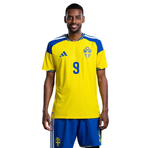 Pánsky Futbalový Dres Komplet Švédsko MS 2026 Domáci Alexander Isak 9 1 Pánsky Futbalový Dres Komplet Švédsko MS 2026 Domáci Alexander Isak 9