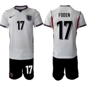 England-Fußballtrikot WM 2026 Phil Foden #17 Heim Herren-Set