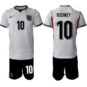 Fußballtrikot England WM 2026 Wayne Rooney #10 Heim Herren Set