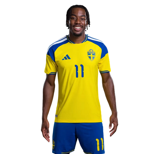 Pánsky Futbalový Dres Komplet Švédsko MS 2026 Domáci Anthony Elanga 11 1 Pánsky Futbalový Dres Komplet Švédsko MS 2026 Domáci Anthony Elanga 11