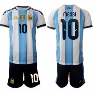 Fußballtrikot Argentinien Lionel Messi #10 WM 2026 Zuhause Herren Komplett