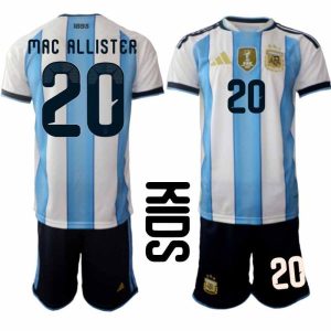 Argentinien Fußballset Alexis Mac Allister #20 WM 2026 Heimkind