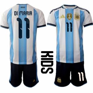 Argentinien Fußballset Angel Di Maria #11 WM 2026 Heimkind