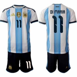 Fußballtrikot Argentinien WM 2026 Angel Di Maria #11 Zuhause Herren Komplett