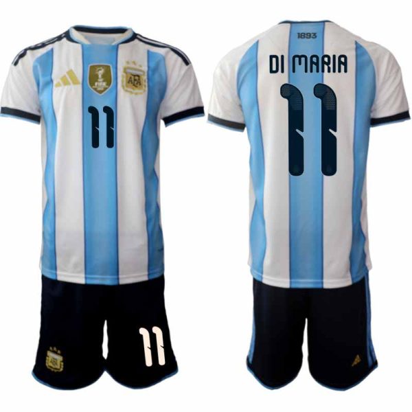 Futbalový dres Argentína MS 2026 Angel Di Maria #11 Domáci Pánsky Komplet Fußballtrikot Argentinien WM 2026 Angel Di Maria #11 Zuhause Herren Komplett
