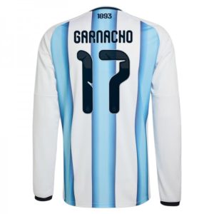 Futbalový dresy Argentína MS 2026 Domáci Pánsky – Alejandro Garnacho #17 Dlhý Rukáv