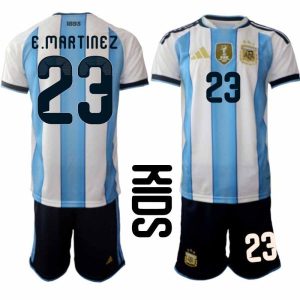 Argentinien Fußballset Emiliano Martínez #23 WM 2026 Heimkind