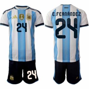 Fußballset Argentinien WM 2026 Enzo Fernández #24 Heim Herren