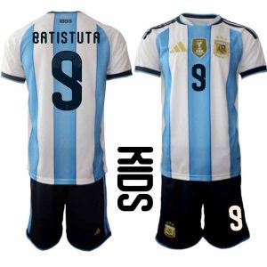 Argentinien Fußballset Gabriel Batistuta #9 WM 2026 Heimkind