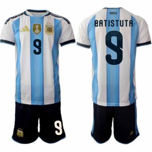 Fußball-Set Argentinien WM 2026 Gabriel Batistuta #9 Heim Herren
