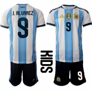 Futbolový Komplet Argentína MS 2026 Julián Álvarez 9 Domáci Detský