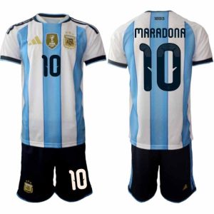 Fussball-Set Argentinien WM 2026 Maradona #10 Zuhause Herren