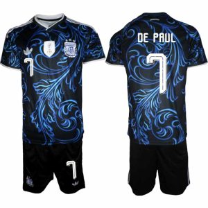 Pánsky Futbalový Komplet Argentína MS 2026 Rodrigo De Paul #7 Vonkajší a Šortky