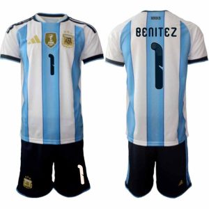 Fußball-Set Argentiniens WM 2026 Walter Benítez #1 Heim Herren