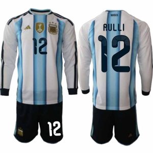 Argentinien WM 2026 zuhause Herren-Trikot Set langärmlig – Gerónimo Rulli #12