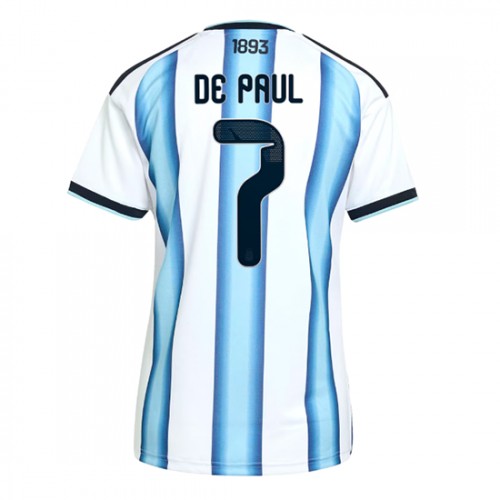 Futbalový Dres Argentína MS 2026 Rodrigo De Paul #7 Domáci Ženy 1 Futbalový Dres Argentína MS 2026 Rodrigo De Paul #7 Domáci Ženy
