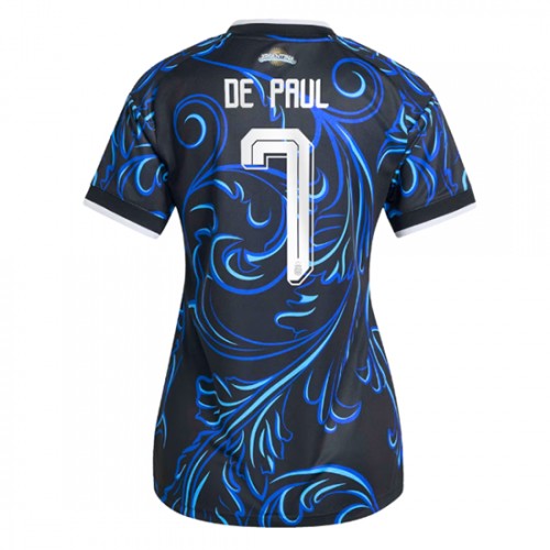 Futbalový Dres Argentína MS 2026 Rodrigo De Paul #7 Vonkajší Ženy 1 Futbalový Dres Argentína MS 2026 Rodrigo De Paul #7 Vonkajší Ženy
