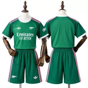Home 8 Detské futbalové dresy komplet Arsenal 2026/27 Brankársky zelený