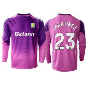 Futbalový dresy Aston Villa 2025/26 Brankársky Fialový Emiliano Martinez #23 – Pánsky Dlhý Rukáv