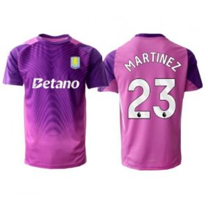 Futbalový dresy Aston Villa 2025/26 Brankársky Fialový Emiliano Martinez #23 – Pánsky Krátky Rukáv