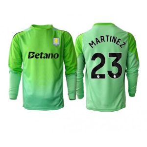 Futbalový dresy Aston Villa 2025/26 Brankársky Zelený Emiliano Martinez #23 – Pánsky Dlhý Rukáv