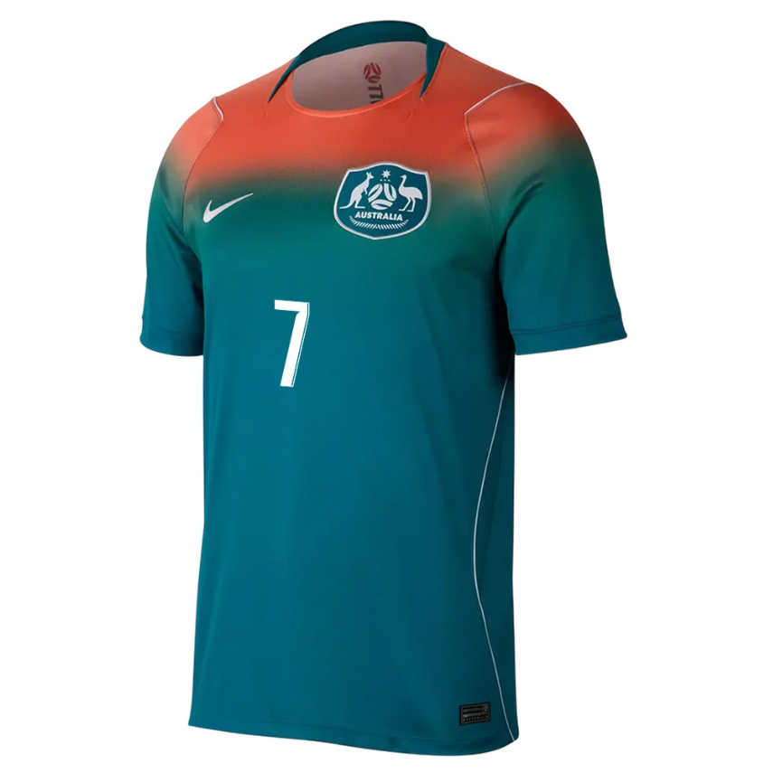 Futbalove dresy Austrália MS 2026 Preč Mathew Leckie 7 Pánsky 2 Futbalove dresy Austrália MS 2026 Preč Mathew Leckie 7 Pánsky-1