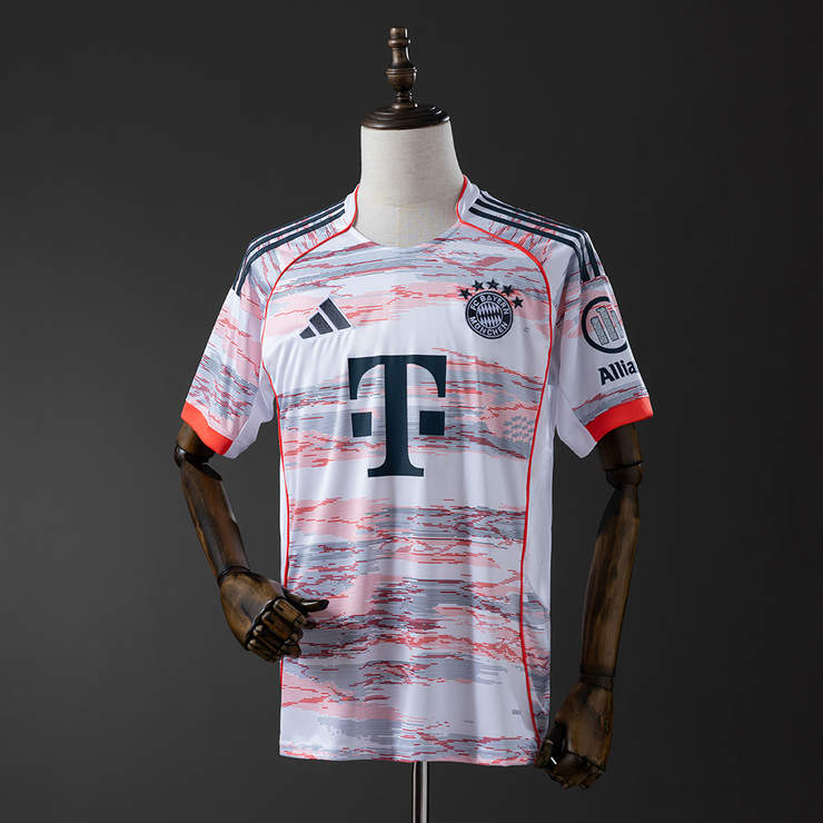 Pánsky Futbalový Dres Bayern München 2025/26 Preč Krátky Rukáv 1 Pánsky Futbalový Dres Bayern München 2025/26 Preč Krátky Rukáv