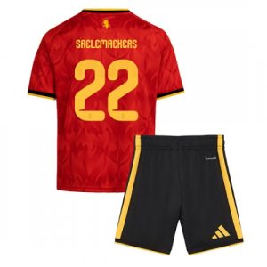 Belgicko Futbalový dres MS 2026 Alexis Saelemaekers #22 Domáci Detský Komplet