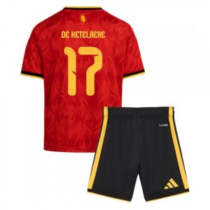 Belgicko Futbalový dres MS 2026 Charles De Ketelaere #17 Domáci Detský Komplet