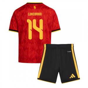 Belgicko Futbalový dres MS 2026 Dodi Lukebakio #14 Domáci Detský Komplet