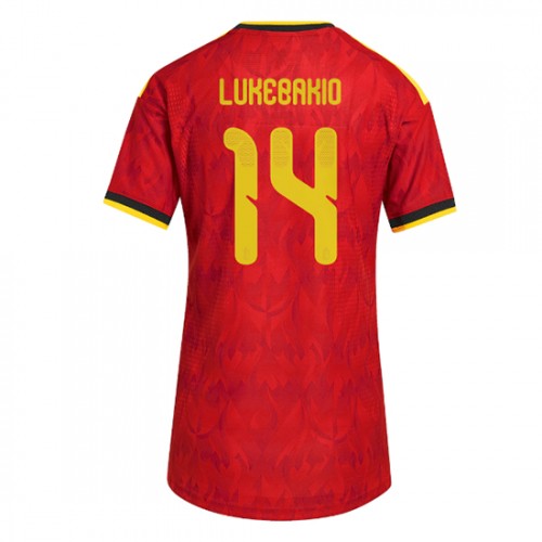 Ženy Futbalový Dres Belgicko Domáci MS 2026 Dodi Lukebakio #14 1 Ženy Futbalový Dres Belgicko Domáci MS 2026 Dodi Lukebakio #14