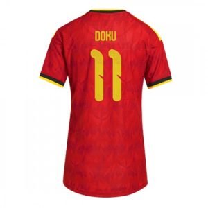 Ženy Futbalový Dres Belgicko Domáci MS 2026 Jeremy Doku #11