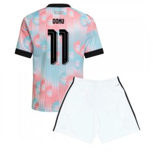 Belgicko Futbalový dres MS 2026 Jeremy Doku #11 Vonkajší Detský Komplet