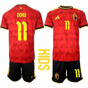 Fußballset Belgien WM 2026 heimkindheit – Jérémy Doku #11