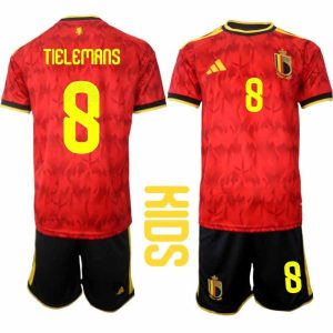 Fußball-Set Belgien Weltmeisterschaft 2026 Heim- Kindersatz – Youri Tielemans #8