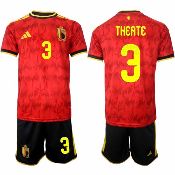 Fußballset Belgien WM 2026 Heim Herren – Arthur Theate #3 Fußballset Belgien WM 2026 Heim Herren – Arthur Theate #3