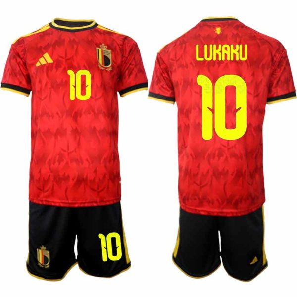 Fussballset Belgien WM 2026 Heim- Herren – Romelu Lukaku #10 Fussballset Belgien WM 2026 Heim- Herren – Romelu Lukaku #10