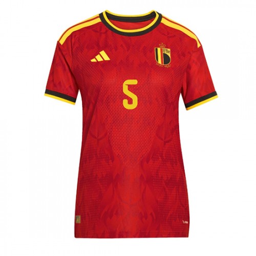 Ženy Futbalový Dres Belgicko Domáci MS 2026 Maxim De Cuyper #5 2 Ženy Futbalový Dres Belgicko Domáci MS 2026 Maxim De Cuyper #5 – Obrázok 2