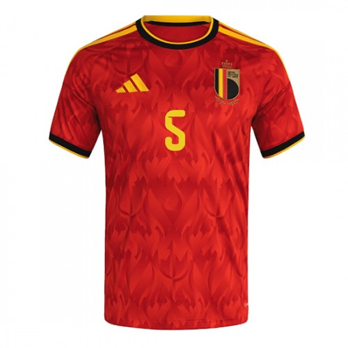 Futbalové dresy Belgicko MS 2026 Maxim De Cuyper #5 Domáci 2 Futbalové dresy Belgicko MS 2026 Maxim De Cuyper #5 Domáci – Obrázok 2