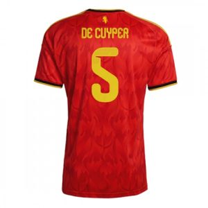 Futbalové dresy Belgicko MS 2026 Maxim De Cuyper #5 Domáci