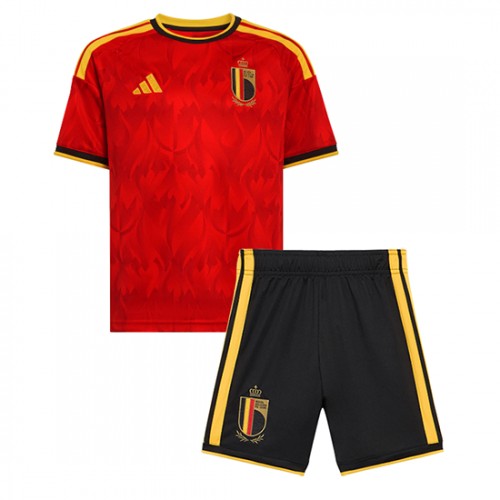 Belgicko Futbalový dres MS 2026 Timothy Castagne #21 Domáci Detský Komplet 2 Belgicko Futbalový dres MS 2026 Timothy Castagne #21 Domáci Detský Komplet
