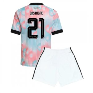 Belgicko Futbalový dres MS 2026 Timothy Castagne #21 Vonkajší Detský Komplet