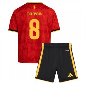 Belgicko Futbalový dres MS 2026 Youri Tielemans #8 Domáci Detský Komplet
