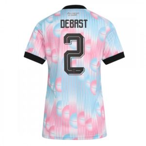 Ženy Futbalový Dres Belgicko Zeno Debast #2 Vonkajší MS 2026