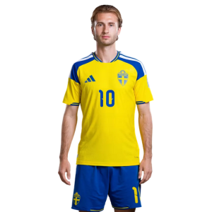 Pánsky Futbalový Dres Komplet Švédsko MS 2026 Domáci Benjamin Nygren 10