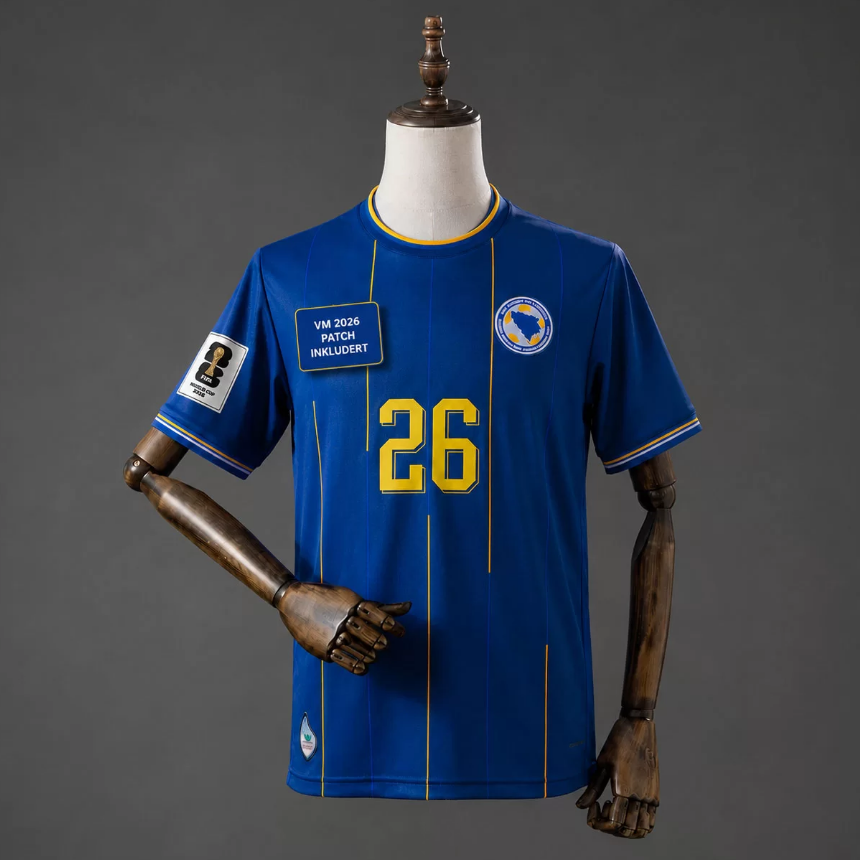 Bosna a Hercegovina Domáci Dres MS 2026 HERCEGOVKA 26 Pánsky Futbalový Dres 2026-2027 2 Bosna a Hercegovina Domáci Dres MS 2026 HERCEGOVKA 26 Pánsky Futbalový Dres 2026-2027-1